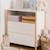 Commode en bois 2 tiroirs 1 étagère - kima Blanc 1 - vertbaudet enfant 