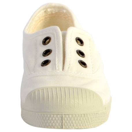 Tennis  velours  à lacets Blanc 4 - vertbaudet enfant 