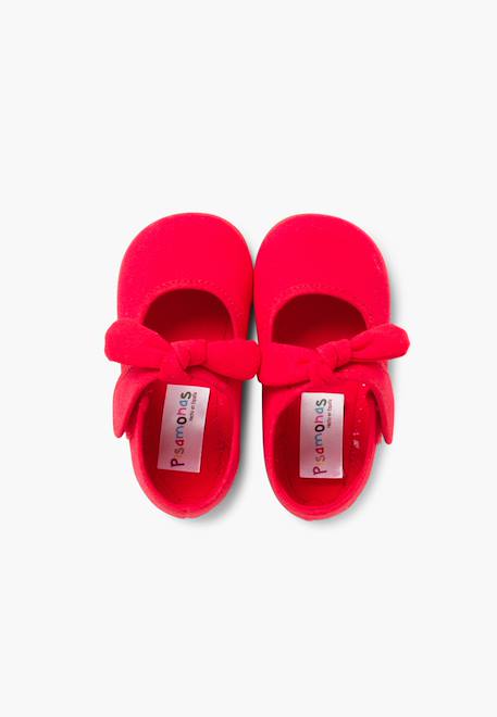 Babies en toile à scratch Blanc+Écru+Gris clair+Rouge 22 - vertbaudet enfant 