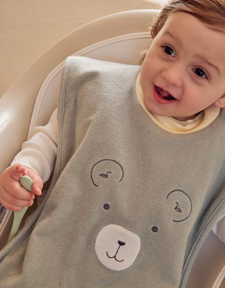 Lot de 2 bavoirs en éponge Beige 3 - vertbaudet enfant 