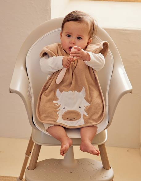 Lot de 2 bavoirs en éponge Beige 5 - vertbaudet enfant 