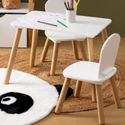 Chambre et rangement-Chambre-Bureau, table-Ensemble table et chaises en pin - alex