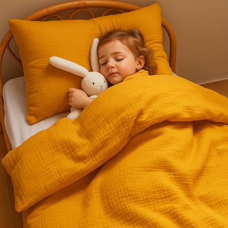 Housse de couette en coton bio Blanc+Fraise+Honey+Rose+Vert+Vichy 14 - vertbaudet enfant 