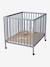 Parc en bois Flexipark bois/blanc+gris 10 - vertbaudet enfant 