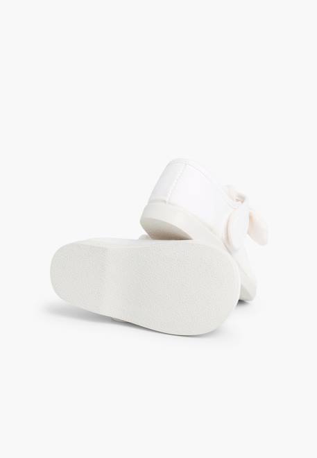 Babies en toile à scratch Blanc+Écru+Gris clair+Rouge 3 - vertbaudet enfant 