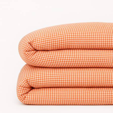 Housse de couette en coton bio Blanc+Fraise+Honey+Rose+Vert+Vichy 31 - vertbaudet enfant 
