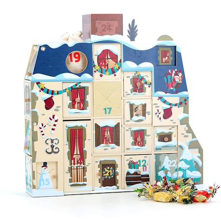 Calendrier de l'avent à garnir Beige 6 - vertbaudet enfant 