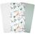 Lot de 3 draps housse berceau en coton safari Safari, vert, gris, blanc 1 - vertbaudet enfant 