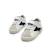 Sneakers garçon synthétique lacets- fermeture adhésive barefoot Blanc et noir+Blanc-vert 2 - vertbaudet enfant 