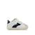 Sneakers garçon synthétique lacets- fermeture adhésive barefoot Blanc et noir+Blanc-vert 1 - vertbaudet enfant 