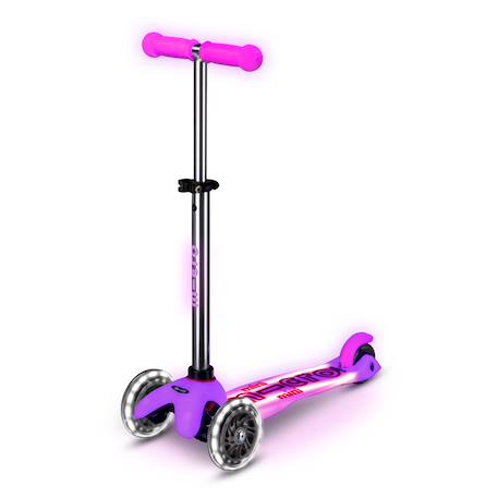Trottinette enfant mini micro deluxe glow  led Aqua+Rose 3 - vertbaudet enfant 