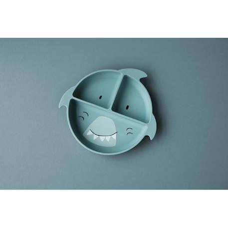 Assiette à compartiments en silicone Gris 3 - vertbaudet enfant 