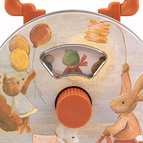Boite à musique en métal animaux Beige 3 - vertbaudet enfant 