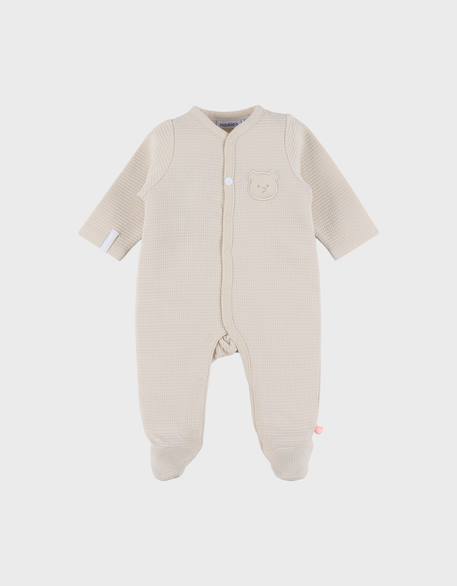 Pyjama dors-bien en coton Beige 1 - vertbaudet enfant 