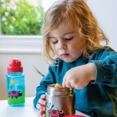 Boite à repas inox isotherme et cuillère magnétique ladybird Multi-coloured 4 - vertbaudet enfant 