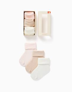 -Pack 3 paires de chaussettes côtelées