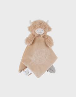 Jouet-Premier âge-Doudous-Doudou fluffy vache
