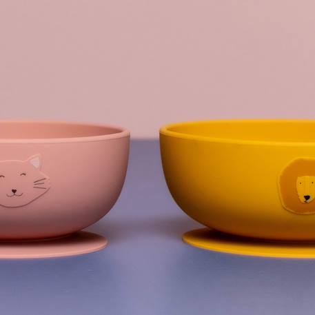 Bol en silicone avec ventouse Gris+Jaune+Orange+Rose+Vert+Violet 14 - vertbaudet enfant 