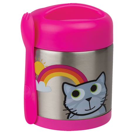 Boite à repas inox isotherme et cuillère magnétique bluebell Multi-coloured 1 - vertbaudet enfant 