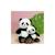 Peluche - peluche panda green forest - 20 cm Noir 2 - vertbaudet enfant 