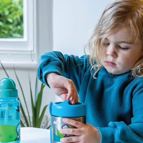 Boite à repas inox isotherme et cuillère magnétique scruff Multi-coloured 3 - vertbaudet enfant 