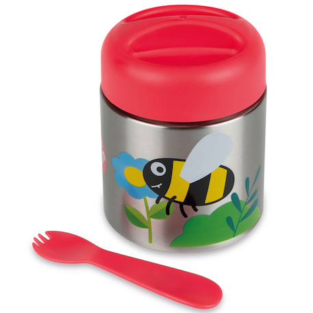 Boite à repas inox isotherme et cuillère magnétique ladybird Multi-coloured 2 - vertbaudet enfant 