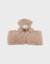 Doudou-couverture nomade 50x50cm - fluffy Beige 1 - vertbaudet enfant 