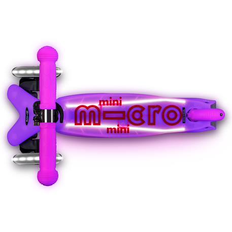 Trottinette enfant mini micro deluxe glow  led Aqua+Rose 4 - vertbaudet enfant 
