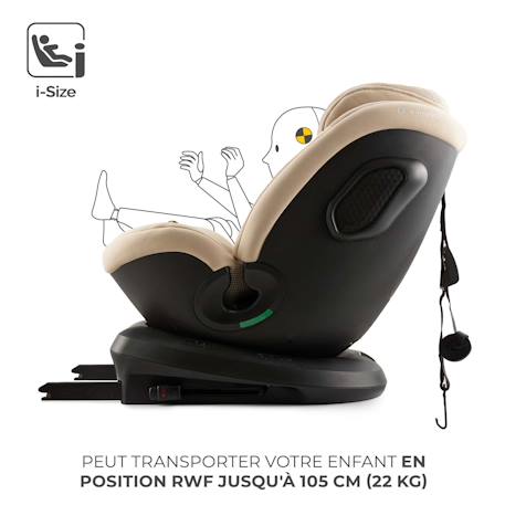 Siege auto xpedition 3 i size pratique confortable Beige+Gris+Noir+Vert 3 - vertbaudet enfant 