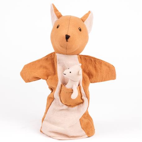 Marionnette kangourou Marron 1 - vertbaudet enfant 