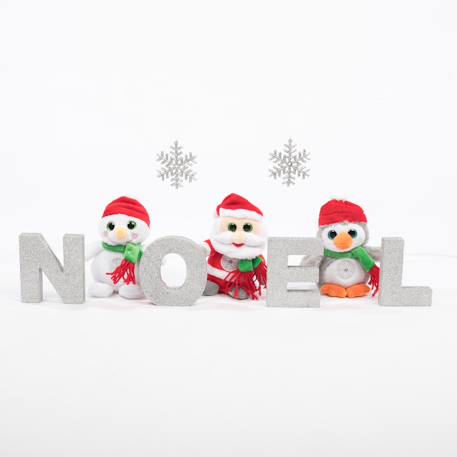 Peluche - père noël - christmas pétillous sonore 16 cm Rouge 2 - vertbaudet enfant 