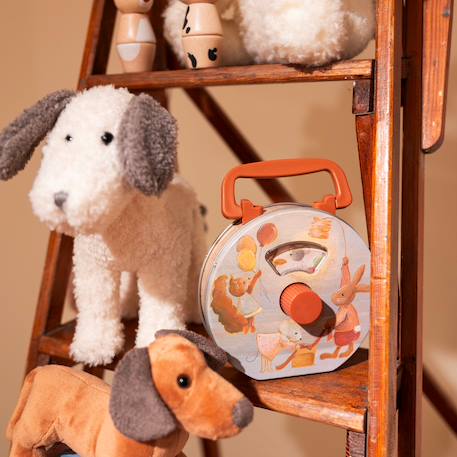 Boite à musique en métal animaux Beige 5 - vertbaudet enfant 