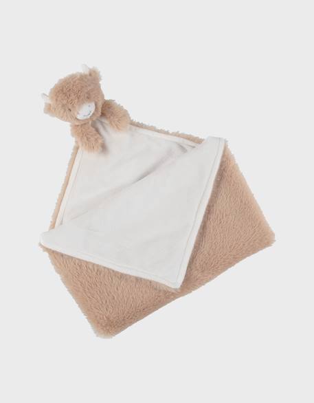 Doudou-couverture nomade 50x50cm - fluffy Beige 3 - vertbaudet enfant 
