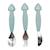 Couverts 3 pièces en silicone Gris 1 - vertbaudet enfant 