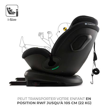 Siege auto xpedition 3 i size pratique confortable Beige+Gris+Noir+Vert 15 - vertbaudet enfant 