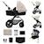 Poussette 4 en 1 Kinderkraft MOOV 2 AIR avec Siège 2 en 1 Transformable, Roues Gonflables et Travel System Beige+Gris+Noir 7 - vertbaudet enfant 