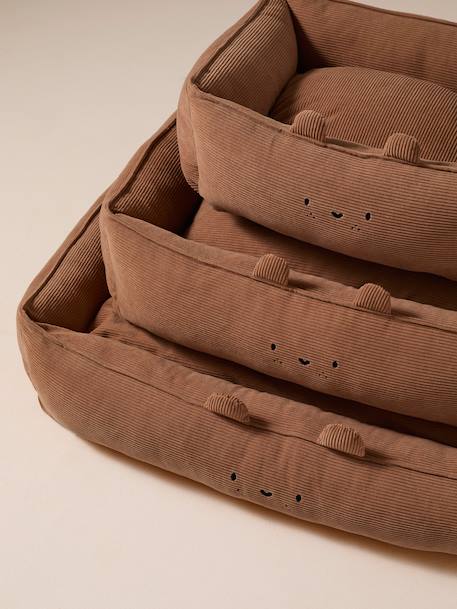 Panier matelassé en velours pour chien, disponible en 3 tailles camel 8 - vertbaudet enfant 