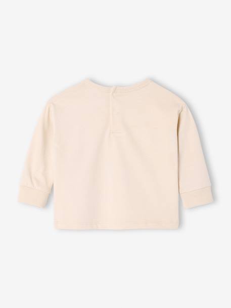 T-shirt bébé manches longues imprimé souris vanille 3 - vertbaudet enfant 