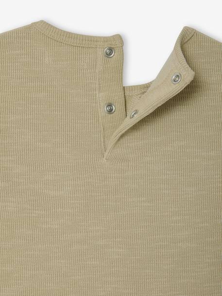 T-shirt bébé manches longues kaki 2 - vertbaudet enfant 