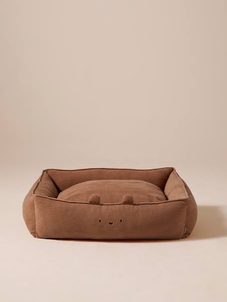 Panier matelassé en velours pour chien, disponible en 3 tailles camel 6 - vertbaudet enfant 