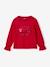 Tee-shirt fille noël noeud et détails glitter manches longues rouge 1 - vertbaudet enfant 