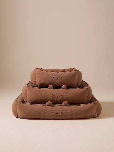 Panier matelassé en velours pour chien, disponible en 3 tailles camel 7 - vertbaudet enfant 