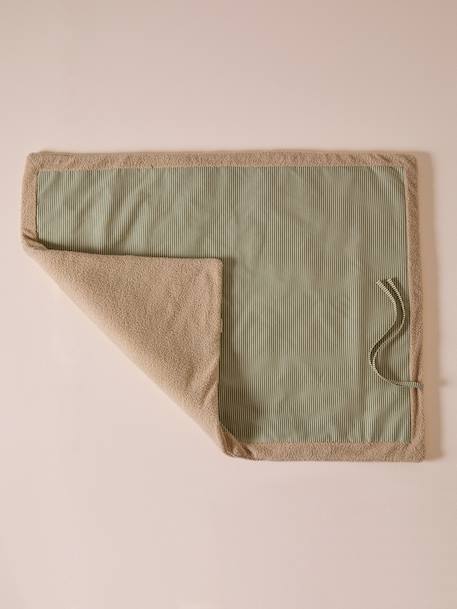 Tapis / plaid nomade pour chien marron imprimé+rayé vert 12 - vertbaudet enfant 