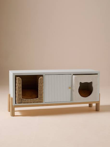 Panier cube pour chat en corde de papier beige 8 - vertbaudet enfant 