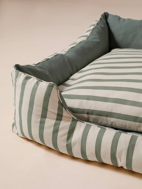 Panier en toile de coton pour chien rayé vert 4 - vertbaudet enfant 