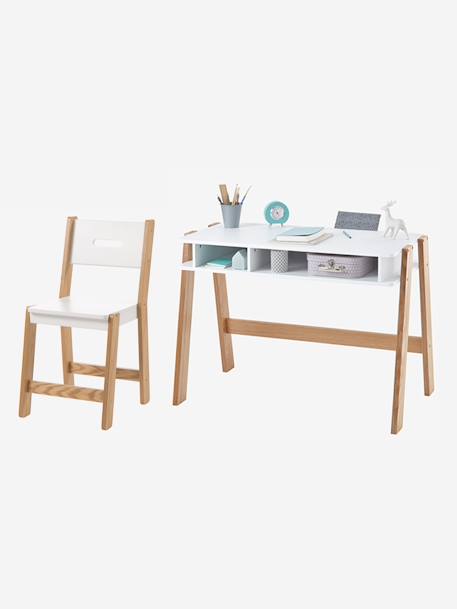 Bureau enfant ARCHITEKT blanc/bois+vert 5 - vertbaudet enfant 