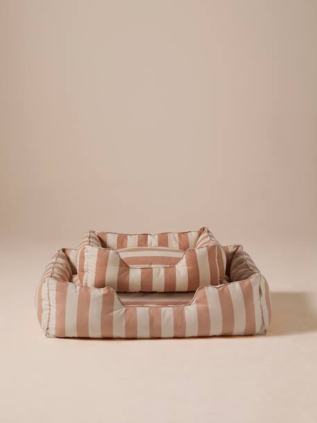 Panier matelassé pour chiens, disponible en 2 tailles noisette+rayé blanc 16 - vertbaudet enfant 