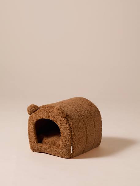 Panier fermé pour chat en sherpa camel 3 - vertbaudet enfant 
