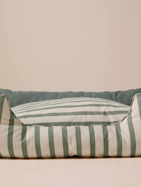 Panier en toile de coton pour chien rayé vert 3 - vertbaudet enfant 