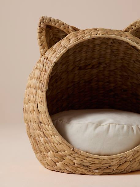 Panier pour chat en jacinthe d'eau beige 4 - vertbaudet enfant 